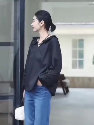 CHENSMCHEN 100棉纯色简约镂空衬衫女休闲宽松显瘦衬衣#品质女装 #时尚镂空衬衣