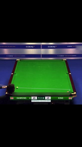 置之死地而后生!马克金孤注一掷防守,粉球贴黑球看呆全场 #斯诺克 #台球 #马克金 #这波操作很秀