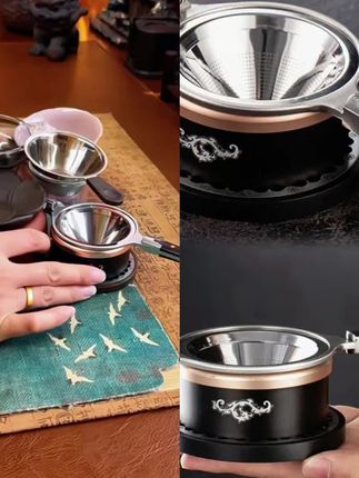 不锈钢茶漏新型茶滤网茶叶过滤网创意茶隔漏斗茶水分离滤茶器 #茶漏#泡茶神器 #茶具好物推荐 #召唤茶友 #高端茶器