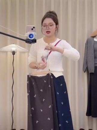 【2个长度】a字裙半身裙天丝棉仿牛仔高腰中长款大码裙子#半身裙搭配 #新款半身裙穿搭 #爆款热卖中 #韩版穿搭 #夏季穿搭