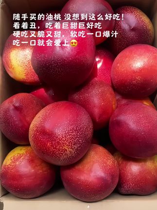 错过就要再等一年,大连黄心油桃终于上市了!咬一口,瞬间被惊艳到,果肉鲜嫩多汁,软糯香甜,简直就是人间美味。喜欢吃桃子的朋友千万不要错过,快来尝尝这甜蜜的滋味吧!#新鲜采摘 #口感特别好 #脆甜多汁 #油桃 #离核油桃