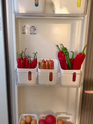 【造物小生】冰箱侧门收纳盒,让厨房空间大变身! #侧门置物架 #储物好物 #冰箱收纳盒 #造物小生 #厨房整理