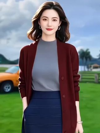 #早秋穿搭#针织开衫#秋冬穿搭