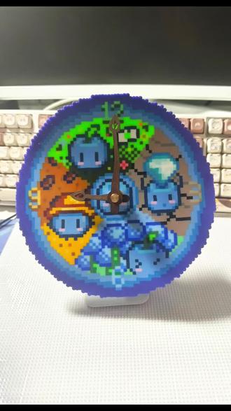 祝尼魔时钟来啦!#星露谷物语 #拼豆