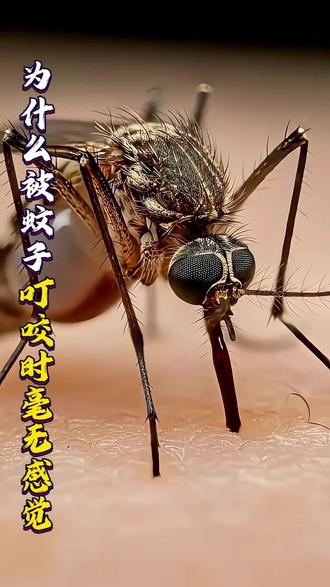 为什么被蚊子叮咬时毫无感觉?全过程细思极恐#蚊子 #科普 #动物 #涨知识 #趣闻
