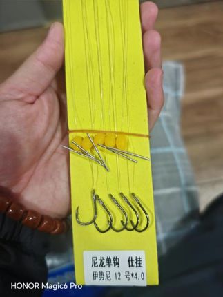 猎天下颗粒饵专用鱼钩进口原丝线升级伊势尼强拉力手工精绑鲢鳙钩