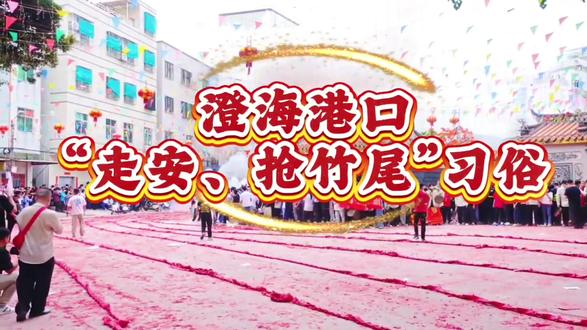 汕头市澄海港口“走安、抢竹尾”习俗#潮汕民俗文化 #澄海港口 #龙尾爷 #走安 @抖音小助手 @抖音热点 @DOU+上热门