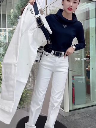 #秋季穿搭 #牛仔裤 #拖地裤 #高级感穿搭 #显瘦裤子