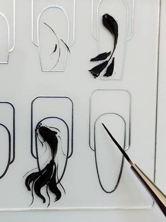 美甲基础彩绘 #美甲 #美甲教程 #美甲彩绘 必学的基础锦鲤彩绘教程,马上又是新年啦,年年有余,好运连连!