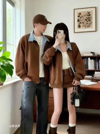 浅浅期待我俩秋冬的第一件情侣装 #谁穿谁好看的情侣穿搭合集 #情侣装穿搭 #情侣装 #情侣穿搭 #男女同款穿搭
