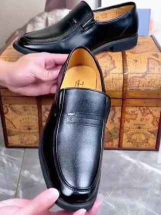 #男士皮鞋#男士皮鞋一脚蹬