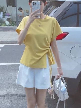 #夏季新款#百搭短袖#遮肉显瘦穿搭 #洋气减龄#谁穿谁好看系列