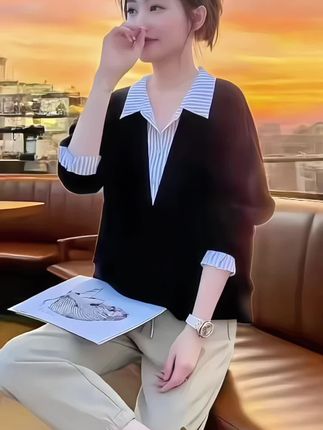 2025春秋小个子天菜!这件假两件衬衫太会了 小个子春秋选上衣怕显矮?这条2025新款假两件衬衫直接闭眼冲!拼接设计自带层次感,不用费心搭配就很洋气。 简约版型不挑身材,长袖利落又能遮拜拜肉,面料软挺有型。配牛仔裤是休闲潮人,搭半身裙变温柔通勤风,日常出街、上班穿都合适。春秋有它,小个子也能轻松拿捏时尚感! #2025春秋新款衬衫 #小个子穿搭神器 #假两件拼接上衣 #简约百搭女装