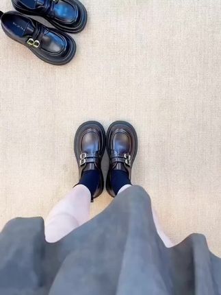 复古英伦风小皮鞋女春季新款玛丽珍学生韩版百搭学院厚底乐福鞋女#女鞋穿搭 #便宜又好穿 #美鞋控 #鞋子控 #学院风穿搭