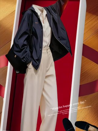 2025超火开春新款今年流行的小个子独特超好看藏蓝色夹克薄外套女#高级感穿搭 #气质优雅穿搭 #气质优雅女人味 #气质优雅知性 #优雅精致