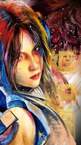 “水里,火里,无论生死,我都要陪着你,这是我的选择,我不后悔”。#姬如雪#不良人#二次元#绘画#姬如雪和李星云