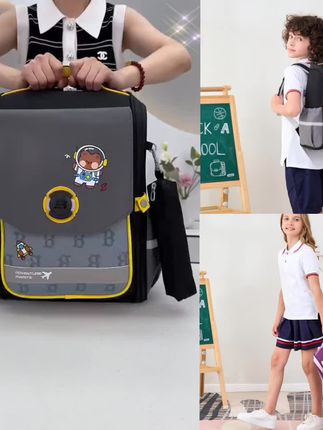 2025款小学生书包男女1-3-6年级大容量轻便减负护脊儿童双肩背包 #双肩背包,