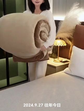 #牛奶绒被子 #牛奶绒 #加绒加厚