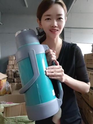 8磅热水瓶加厚暖瓶办公家用开水瓶学生宿舍大容量暖水壶玻璃内胆#热水瓶 #暖水壶 #保温瓶 #暖水瓶