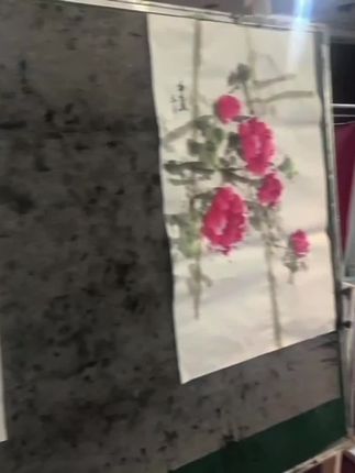 有一个两小时就能创作出大尺幅牡丹作品的方法,想学习吗?#国画#牡丹#临风堂#技法