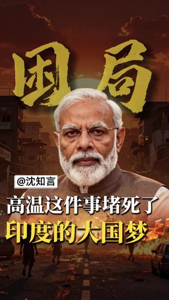 高温这件事,堵死了印度的大国梦 #印度高温#印巴冲突#印度经济#沈知言观察