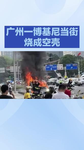广州一兰博基尼当街烧成空壳#上热搜#今日分享