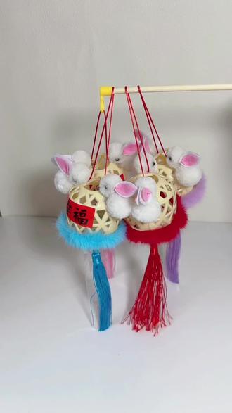 兔子发灯教程来咯#手工#我做手工是认真的 #摆摊