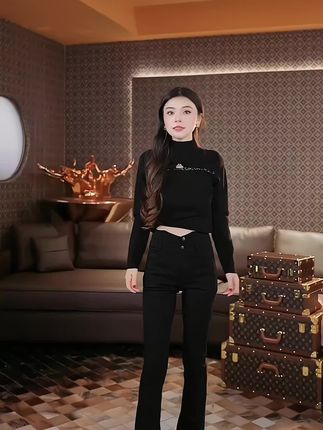 这条裤子是所有裤型里面最显腿长,没有之一!版型巨好!#女神穿搭 #裤子 #显瘦穿搭 #强烈推荐 #显高显瘦显腿长