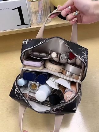 新中式化妆包女收纳2024新款便携式大容量洗漱袋分区收纳品轻便款#新中式化妆包 #化妆包收纳 #好物推荐 #大容量化妆包 #新款推荐
