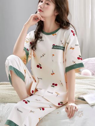 #睡衣家居服 #面料柔软舒适 #洋气减龄 #显瘦穿搭#夏季穿搭