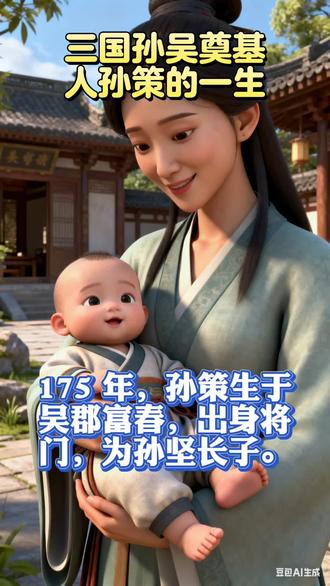 三国孙吴奠基人孙策的一生#大乔 #孙策