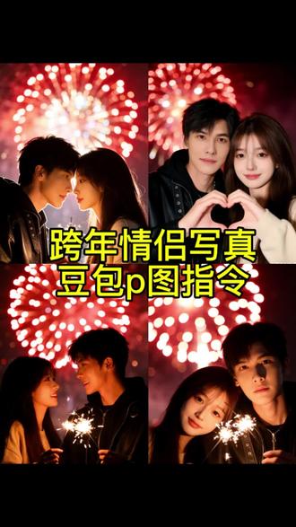 0 成本拍出新年烟花情侣氛围感写真,豆包真的太超前了#豆包ai #豆包P图已经nextlevel了#新年情侣头像 #新年情侣头像 #情侣氛围感照片