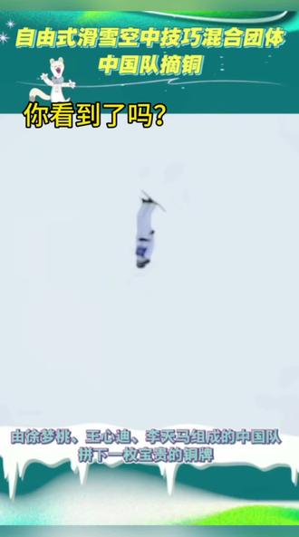 你看到了吗?#自由式滑雪空中技巧 #自由滑空中飞人