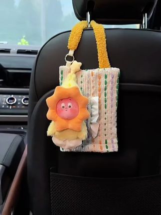 可爱星星人汽车纸巾包挂袋车载抽纸盒车内用座椅收纳纸巾袋挂式女#好物推荐🔥 #车载好物