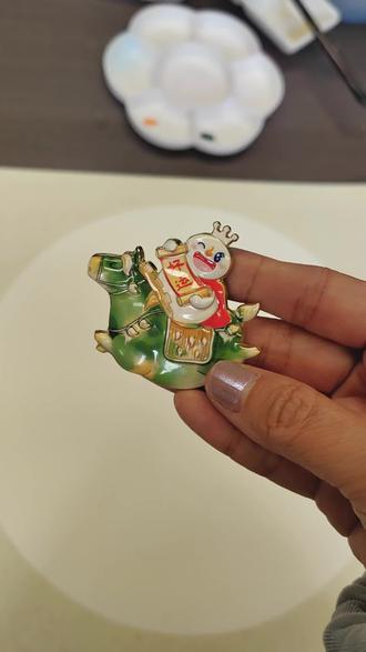 有手就会系列,画匹快乐小马#马年 #蜜雪冰城 #唐三彩马