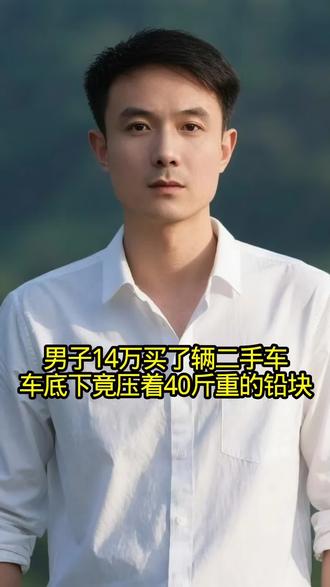 男子14万买了一辆二手车,车底下压着40斤重的铅块。