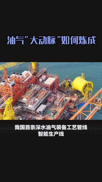 我国首条深水油气装备工艺管线智能生产线建成#中国油气发展 #科普 #科技 #石油天然气技术