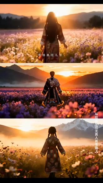 等格桑花儿开ai氛围转场教程#等格桑花开 #等格桑花儿开氛围转场 #等格桑花儿开氛围转场教程 #震撼开场 #即梦ai