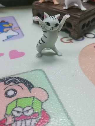 妖娆猫咪笔架文具喵摆件托举猫小猫举笔猫创意收纳架#猫咪摆件#好物推荐#猫咪笔架#文具喵#好物分享