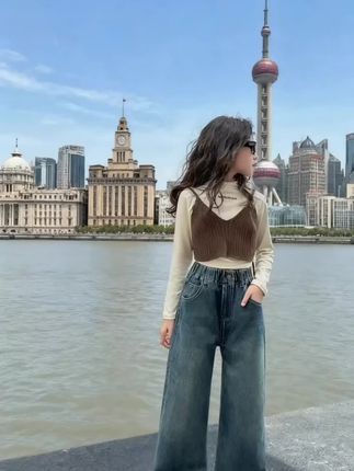 女童牛仔裤#女童穿搭 #女童牛仔裤春秋 #宝妈推荐 #女童洋气服装推荐 #女童时尚穿搭