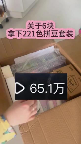 关于6块拿下的221色拼豆套装,炸了我都夸她响! #拼豆 #拼豆图纸 #拼豆工具