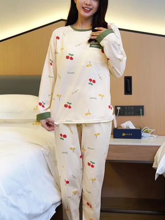 #家居服套装 #浪莎品牌 #自带胸垫的家居服睡衣 #面料柔软细腻 #舒适家居服