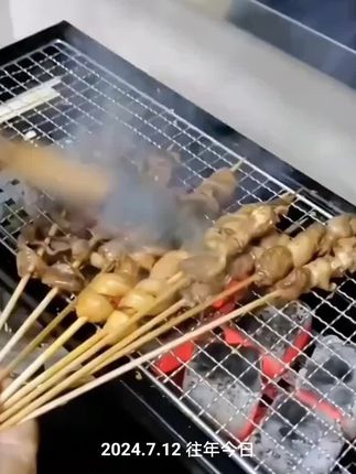 #烧烤炉#户外烧烤架#野餐露营家用抽拉式#便捷烧烤木炭折叠式#省时省力
