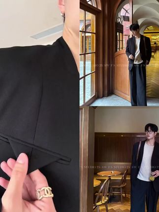 F.S 25A/W【慵懒新贵】慵懒老钱时髦通勤痞帅西装套装