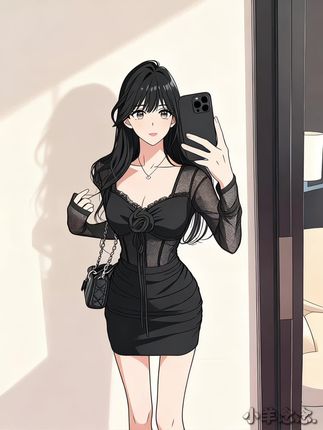 #御姐风穿搭 #早秋韩系氛围感穿搭 #早秋穿搭三分钟出门不是梦 #初秋一周不重样穿搭 #小黑裙
