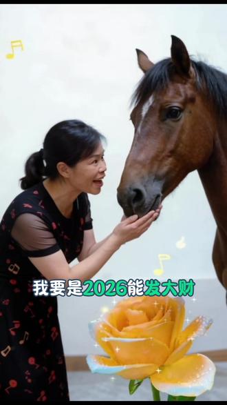 *马*儿说了看到视频的人,2026身体健康万事如意心想事成吉星高照财源广进顺风顺水!#吉祥物 #传统文化 #动物成精