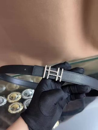 新款女士高档皮带休闲工字扣H扣牛皮腰带潮流时尚休闲百搭韩装饰#女士皮带 #牛皮腰带