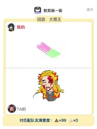 可是他们不能一起吃饭了
#你画我猜 #灵魂画手 #鬼灭之刃 #甘露寺蜜璃 #炼狱杏寿郎