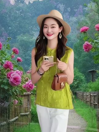 #谁穿谁漂亮 #夏季穿搭 #减龄显瘦穿搭 #穿出自信穿出美丽 #2025年夏季穿搭一整套气质高级感百搭轻国风无袖上衣休闲裤两件套