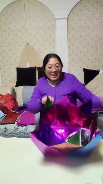 五彩莲花盆制作教程#手工折纸 #手工制作 #手工花制作 #我的手工作品 #传统文化